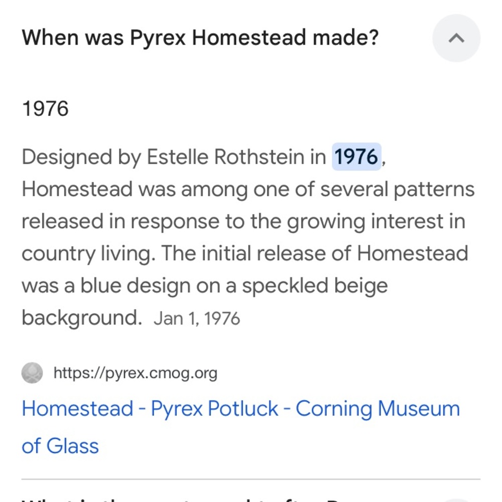 Vintage Pyrex Homestead pattern nesting bowls - Picture 4 of 15